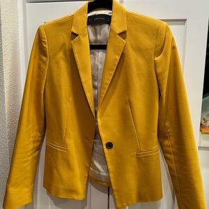 Medium Zara Yellow Blazer Jacket